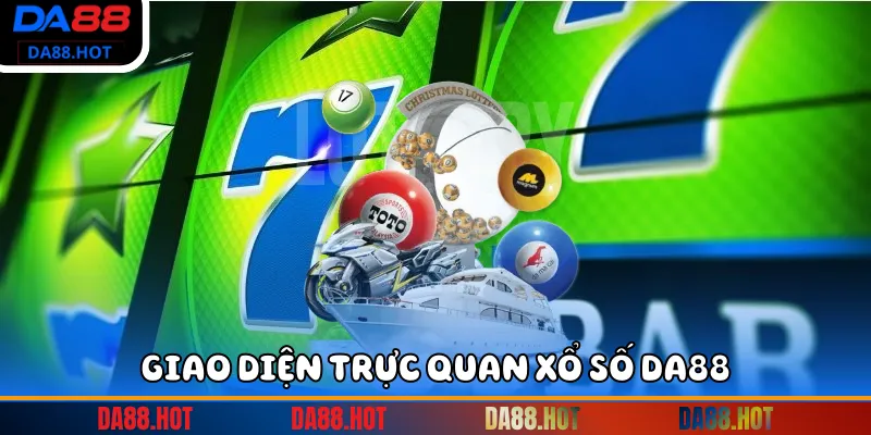 Giao diện trực quan Xổ số DA88